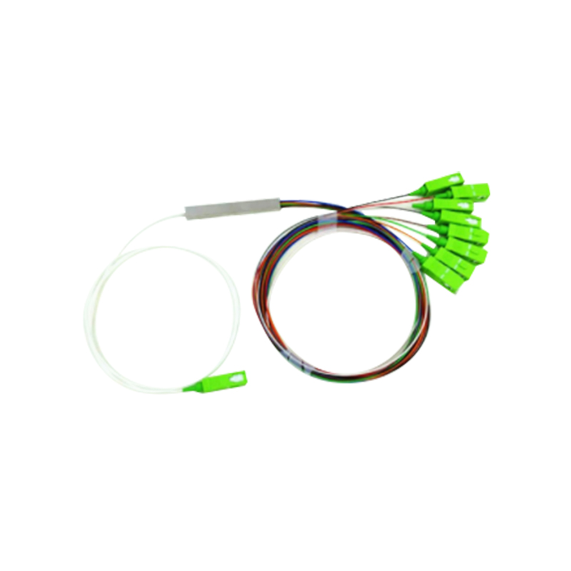 Factory direct mini model color 1X4 steel tube with SC / APC connector optical splitter