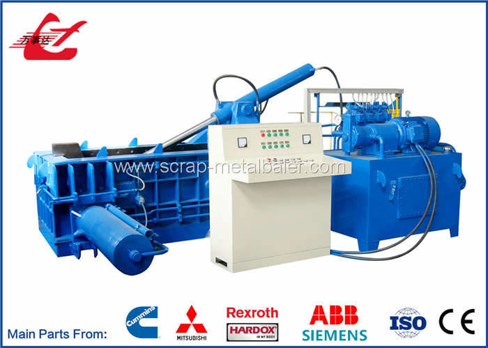 Full Automatic PLC Steel Pipes Waste Aluminum Scrap Metal Balers 250x250mm