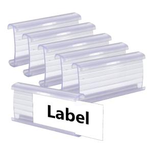 Quality Supermarket Label Holder 3.5*7.5cm Plastic Shelf Label Holder Writable wholesale