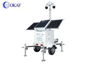 Quality Mobile Solar CCTV Surveillance Trailer Mounted Security Camera Tower wholesale