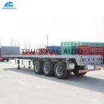 40 Feet 3 Axles Flatbed Container Semi Trailer
