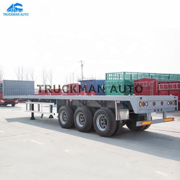 40 Feet 3 Axles Flatbed Container Semi Trailer