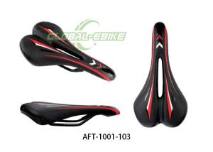 Quality Comfortable Hollow Ergonomic Bike Saddle Black Red Clamp Installation for Road Bikes wholesale