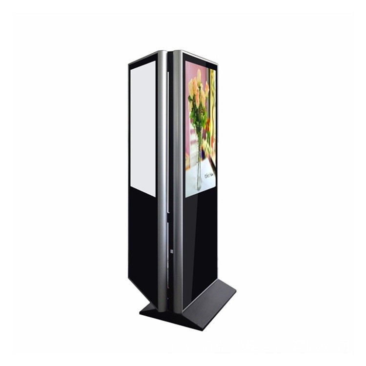 4G Network 43'' AD Kiosk Floor Standing LCD Advertising Display 1920x1080 / 3840x2160