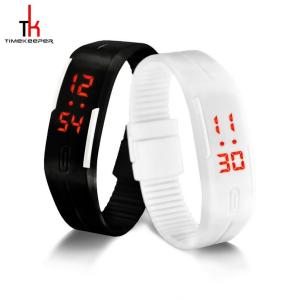 Quality Unisex Led Sport Multifunction Wrist Watch Fashion Water Resistant Black White wholesale