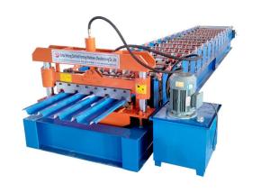 Quality IBR Steel Profile Roll Forming Machine Size 6500*1500*1500 Mm Speed 10-15 M/Min wholesale