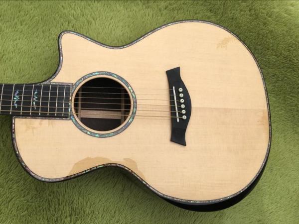 Cutaway 814s acoustic guitar,Solid spruce top,Ebony fingerboard,Real Abalone