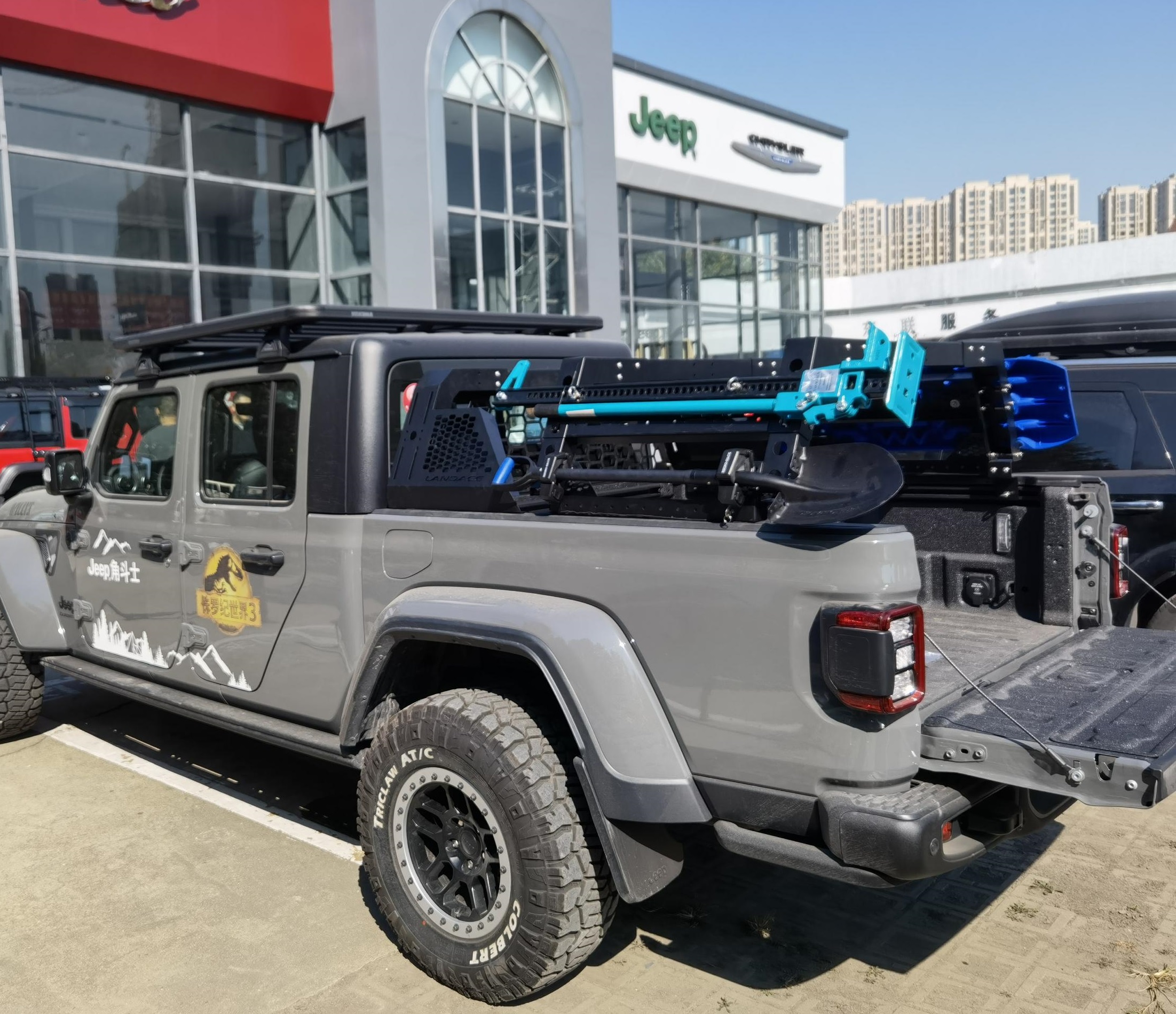 Pickup Truck Bed Rack System Customized for TOYOTA TRUCK and Made of Sturdy Aluminium