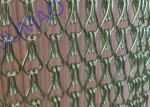 Fly Insect Control Metal Chain Link Curtains Free Length With Metal Track