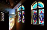 Colored Church Stained Glass ISO9001 Church Windows Stained Glass