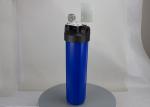 20'' big blue whole house water filter housings 1'' port with pressure gauge