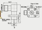 Right Angle Gold Plated 18GHz 50Ohm SMA RF Connector