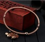 Charms Fashion Diamond Jewelry adjustable stainless steel bangle bracelet