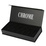 Custom Black Magnetic Closure Paper Cardboard Essential Oil Gift Box Packaging