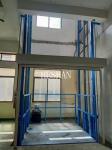 Heavy Duty 4 Post Steel Cargo Lift Elevator Platform Hydraulic For Warehouse