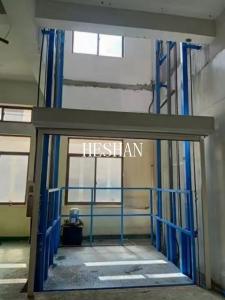 Quality Heavy Duty 4 Post Steel Cargo Lift Elevator Platform Hydraulic For Warehouse wholesale