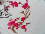 Hot Fix Motif Wintersweet Embroidery Lace Flower
