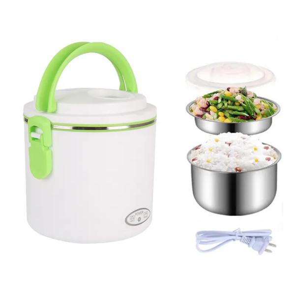 Cheap Round Rechargeable Heated Lunch Box 220V Electric Lunch Box 40w for sale