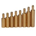 Threaded Brass Male Female Hex Standoffs M3 4-60mm Length For Lamps