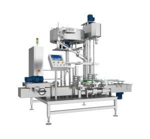 Quality Fertilizer 5-30L Drum Single Head Automatic Capping Machine wholesale