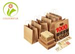 Custom Logo Printed Cheap Eco Recycle Take Away Food Packaging Brown Craft Paper