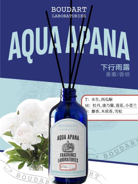 AQUA APANA Reed Diffuser Perfume Glass Bottle Essential Oil Aroma Rattan Sticks