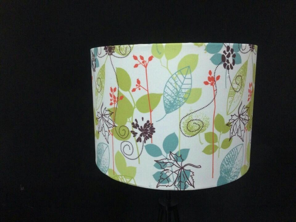 Pink Flower Digital Print Lampshades 300*200mm E14 E27 Socket