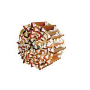 Quality Wooden Material Liferaft Embarkation Ladder 22mm Side Rope For Climbing Aborad wholesale