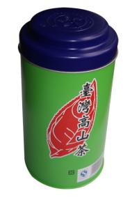 Quality High Mountain Tinplate Tin Tea Canisters , Paper Insert Metal Caddy wholesale