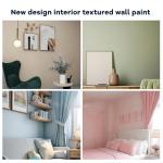 2024 Glitter Emulsion Silk Effect Touch Wall Art Velvet Paint Low VOC Liquid