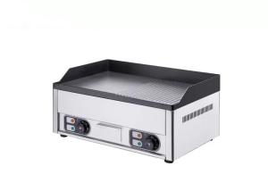 Quality Reataurant Half Flat Electric Flat Top Grill Anti Rust 2kw Non Slip Feet wholesale