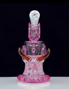 Quality 9inch Recycler Funnel Bubblers Glass Smoking Water Pipe Customizable Logo wholesale