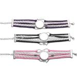 Unique Sublimation Blank Charm Braided Rope Bracelet Personalised Metal