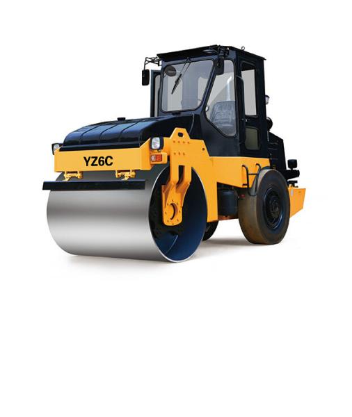 42 Kw Road Construction Equipment YZ6C 6 Ton Hydraulic Steering Road Roller