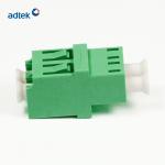 Low Insertion Loss Fiber Optic LC APC Coupler Green OEM / ODM