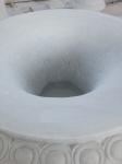 White Marble Flowerpot for garden