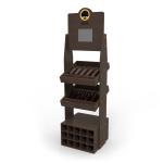 Vintage Wooden Display Stand Wood Wine Display Racks Tequila With LCD Screen