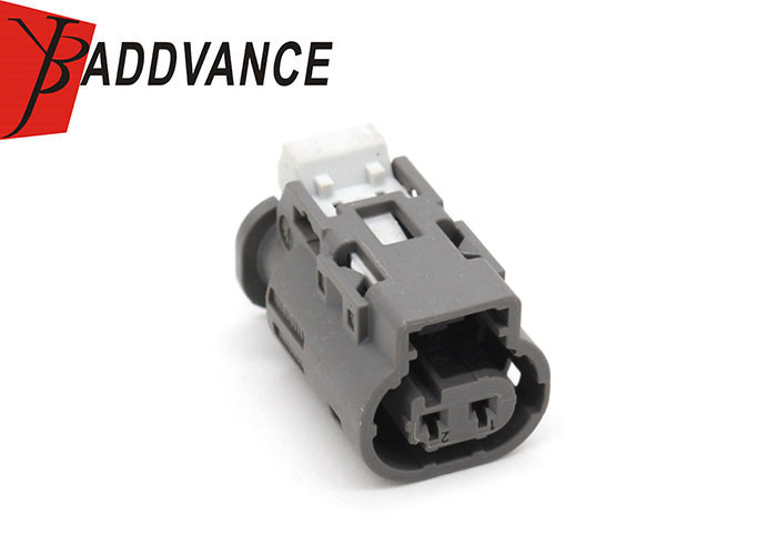 10027186 2 Pin Female TE Connectivity AMP Connectors Gray Color