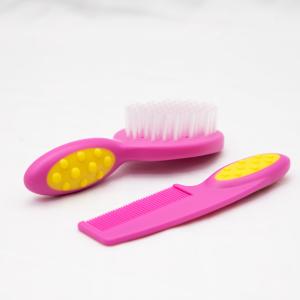 Quality Healthy Soft Colorful Baby Hair Brush Comb Set BPA FREE Newborn Hair Brush Kit wholesale