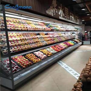 Quality Customizable Open Display Chiller Fruit Vegetable Beverage Cabinet Freezer 1.25m Wide wholesale