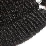 100% Non Processed Peruvian Human Hair Bundles Curly Styles Soft And Alive