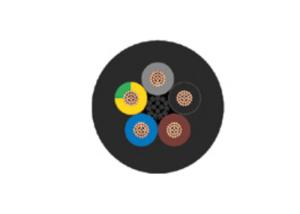 Quality Black Armoured Power Cable ﬂExible Copper Conductor Rubber Cable wholesale