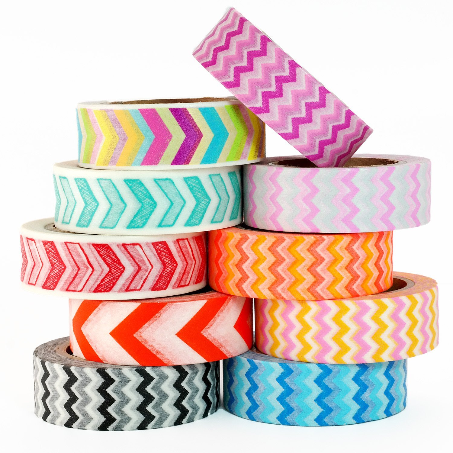 Colorful Custom Printed Washi Tape Decorative Masking Tapes For Boxing Masking