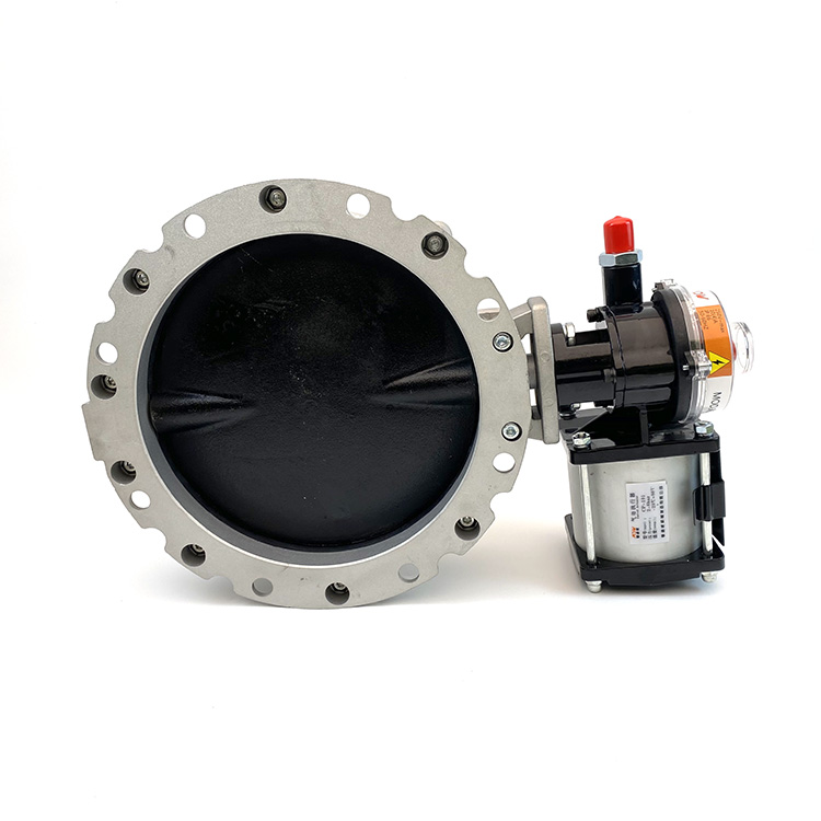 VFS Series DN250 Pneumatic Drive Butterfly Valve for Powdery and Granular Materials