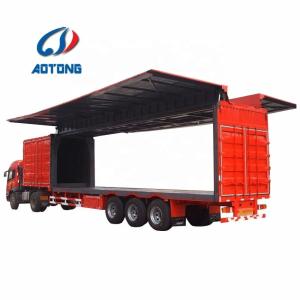 Quality Tri-Axle Cargo Van Semi Trailer with and Optional Side or Rear Door Manufactured wholesale