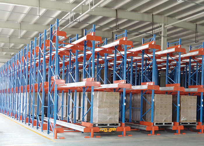 Warehouse Mobile Radio Shuttle Racking System Automation Material Handling