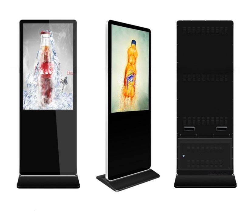 Free stand 55" inch interactive capacitive multi touch screen display CAPT touch monitor with Win10/11 PC or Android OS Kiosk