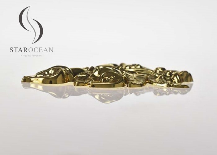 Flower-Shaped Ornate Coffin Decoration, Nailed Coffin Handle Hardware PF14