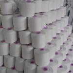 Raw White Spun Style Polyester Sewing Thread Colorful 20S/3 For Dyeing