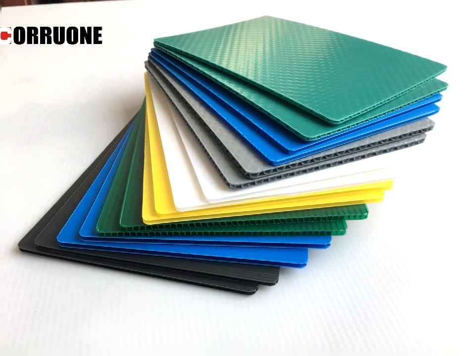 9mm 10mm White Corrugated Plastic Board White Correx Sheets 4mm
